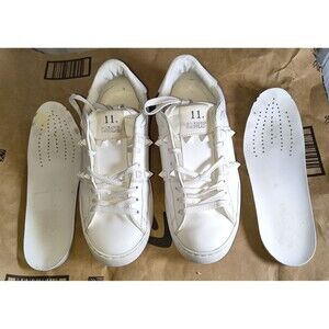 Valentino 11.Rockstud Untitled Sneakers White Leather Size EU 36.5/ US 6.5